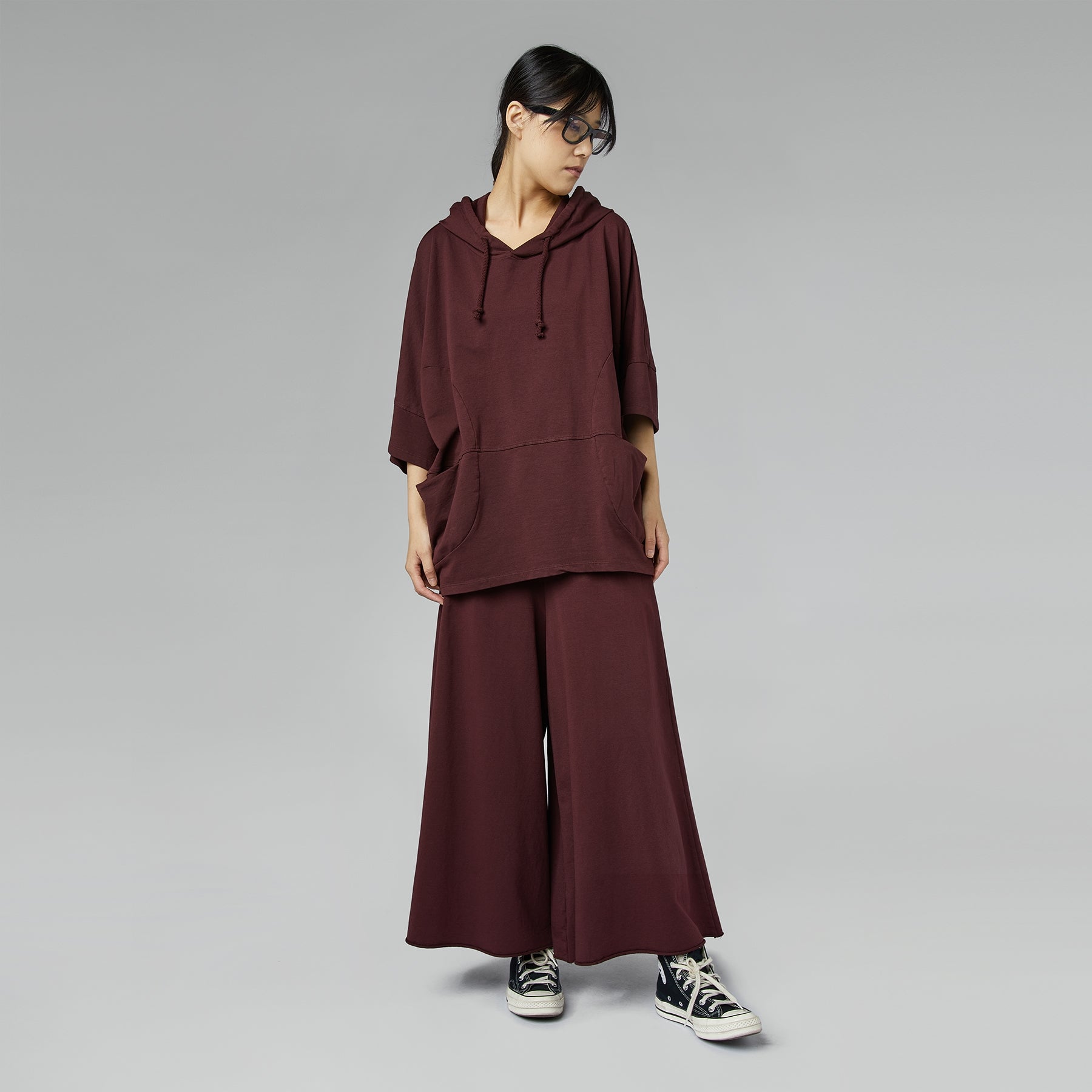 BASIC FLARED PANTS BLACK