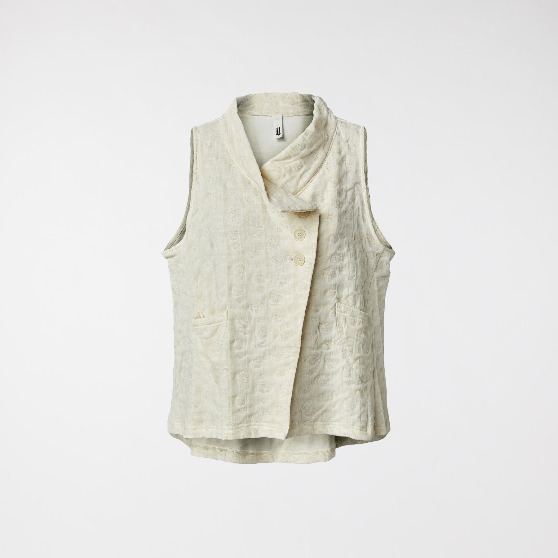 VEST WITH GOLDEN POLKA DOTS