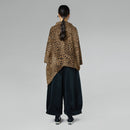 VELVET PLEATED TROUSERS BLACK