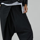 CROPPED TROUSERS WITH PLEATS GRAY
