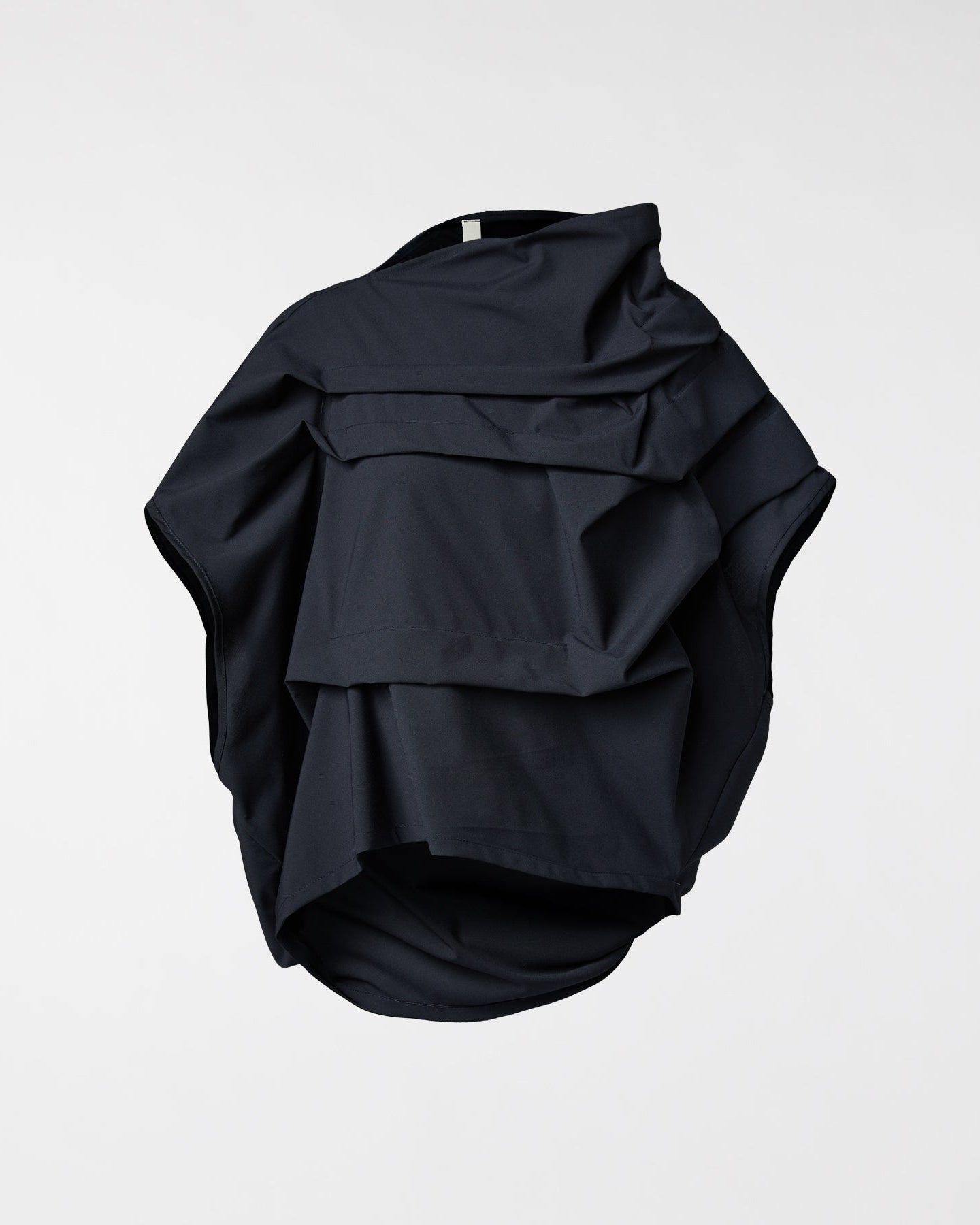 TWILL PLEATED BLOUSE BLUE