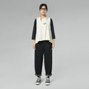 PANTS WITH EMBOSSED HATCHING