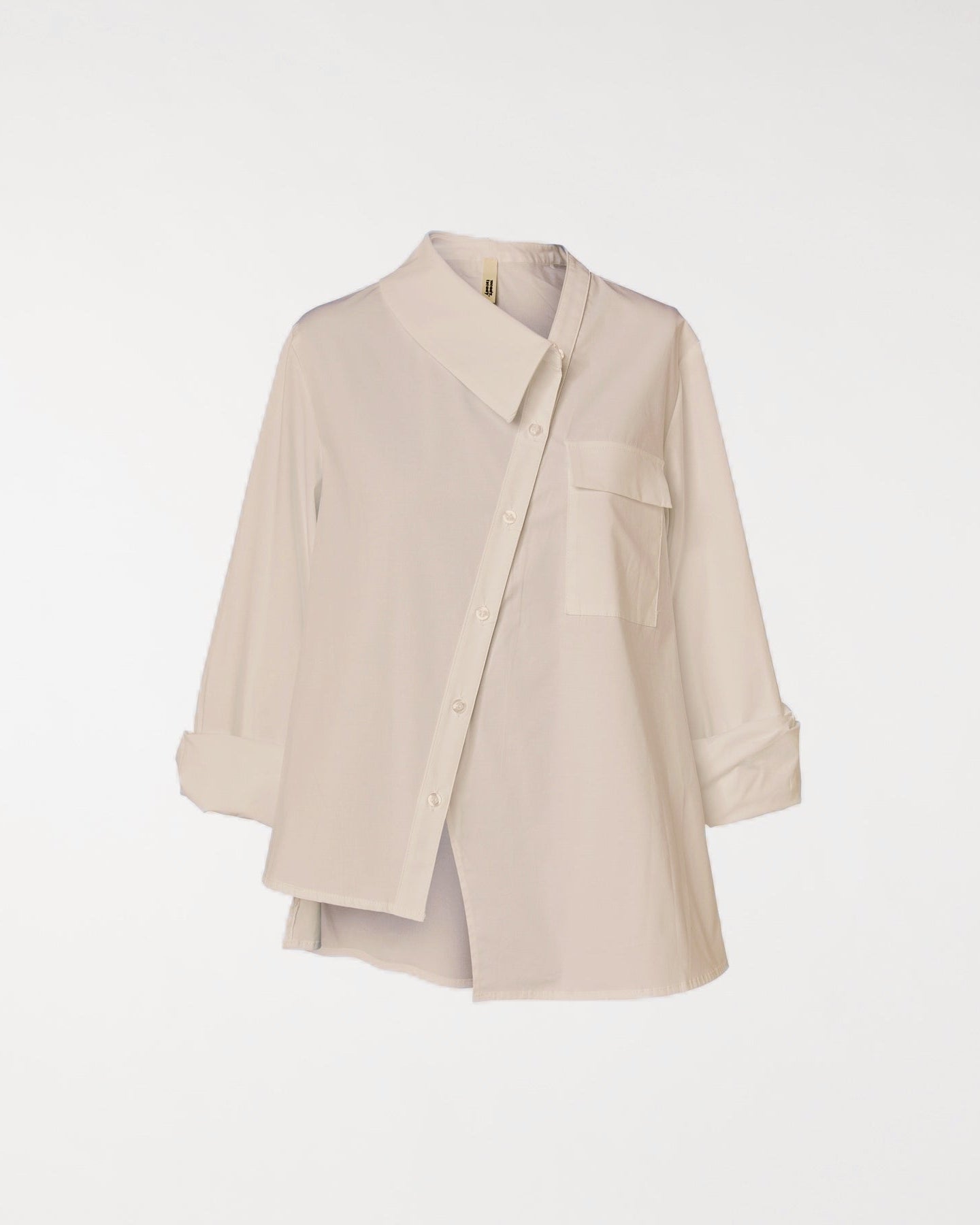 SHIRT WITH HALF COLLAR BEIGE