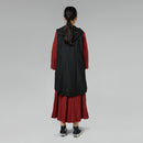 LINED VEST WITH HOOD WHITE