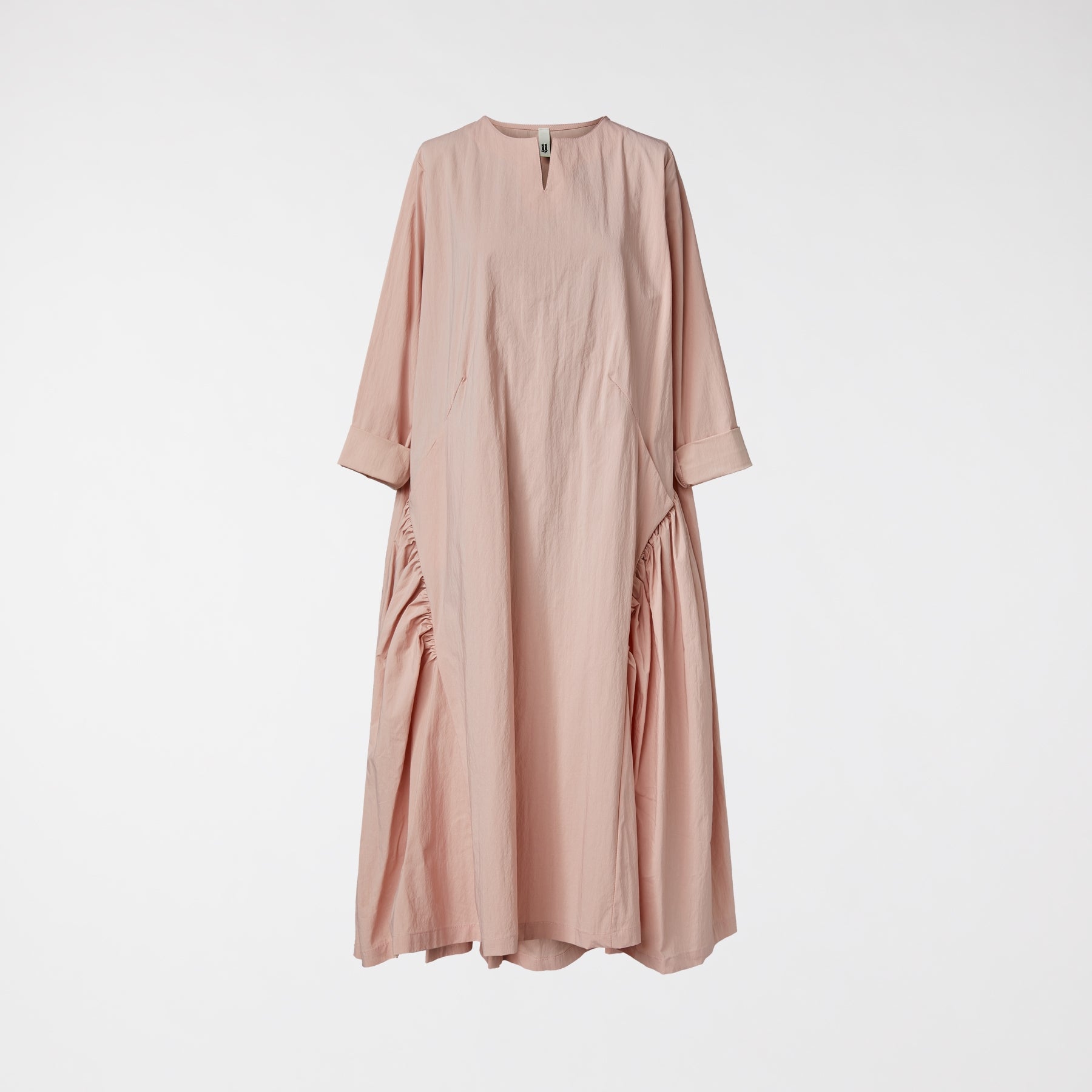 DRESS WITH PLEAT DETAIL PINK