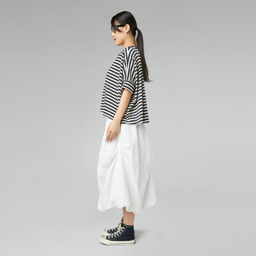 T-SHIRT IN FELPA A RIGHE