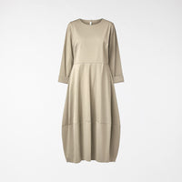 MILAN STITCH DRESS BEIGE