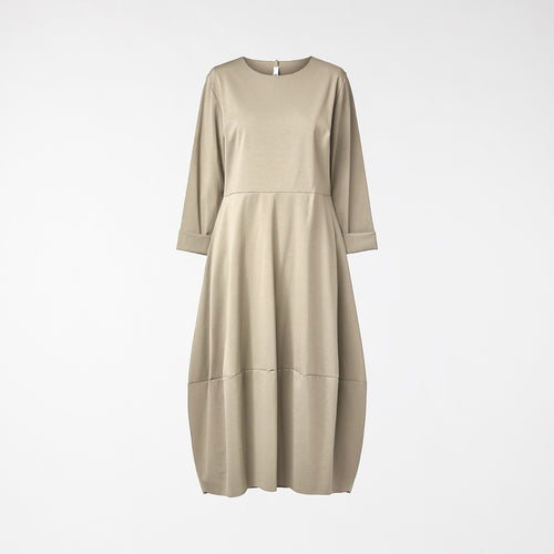 MILAN STITCH DRESS BEIGE