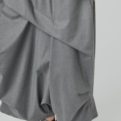 SKORT WITH PLEATS GRAY