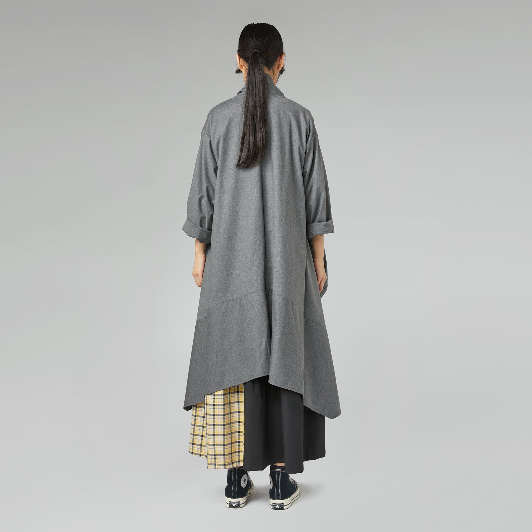 CARDIGAN IN TESSUTO EFFETTO TAFFETÀ BIANCO