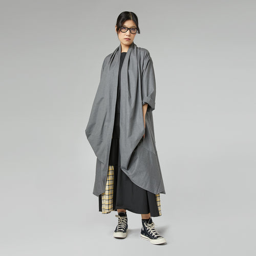 CARDIGAN IN TESSUTO EFFETTO TAFFETÀ BIANCO