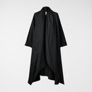 KARDIGAN Z MATERIAŁU Z EFEKTEM TAFETY W KOLORZE BIAŁYM