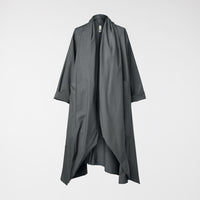 CARDIGAN IN TESSUTO EFFETTO TAFFETÀ BIANCO