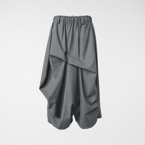 SKORT WITH PLEATS GRAY