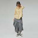 SKORT WITH PLEATS GRAY