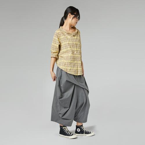 SKORT WITH PLEATS GRAY