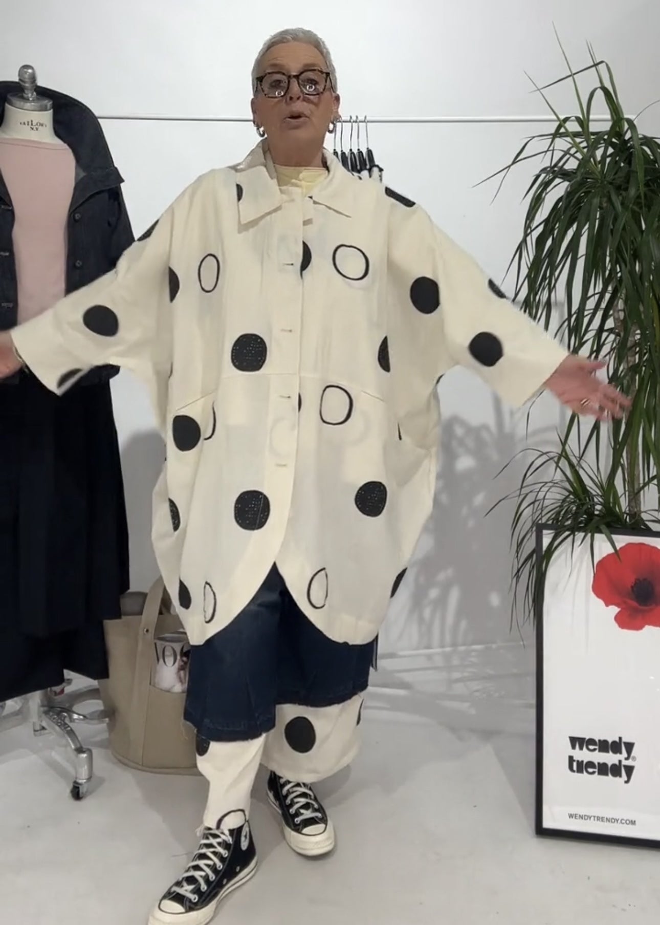 POLKA DOT KIMONO JACKET