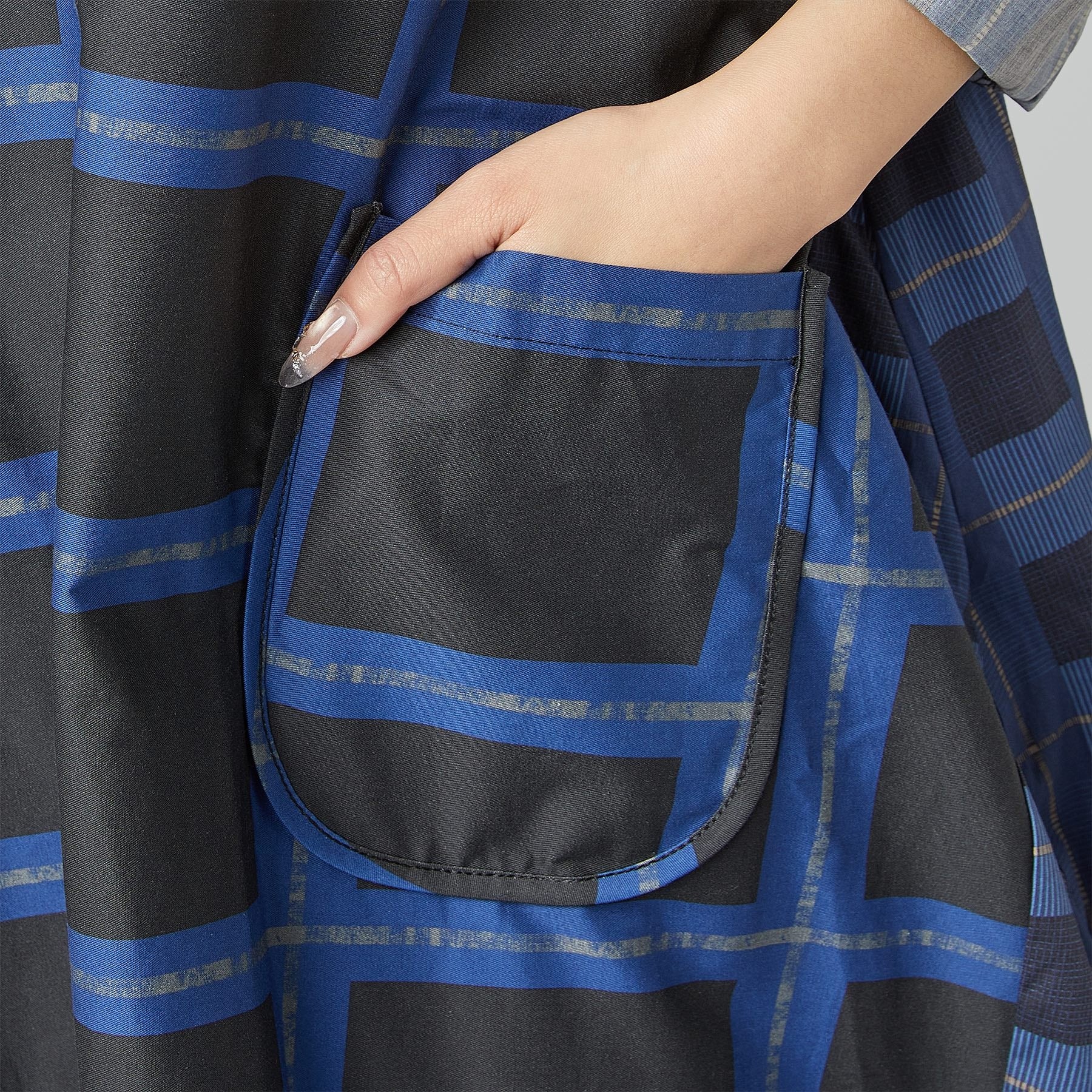 CHECKED DRESS BLUE – Wendy Trendy s.r.l.