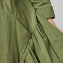 DRESS WITH PLEAT DETAIL BLACK