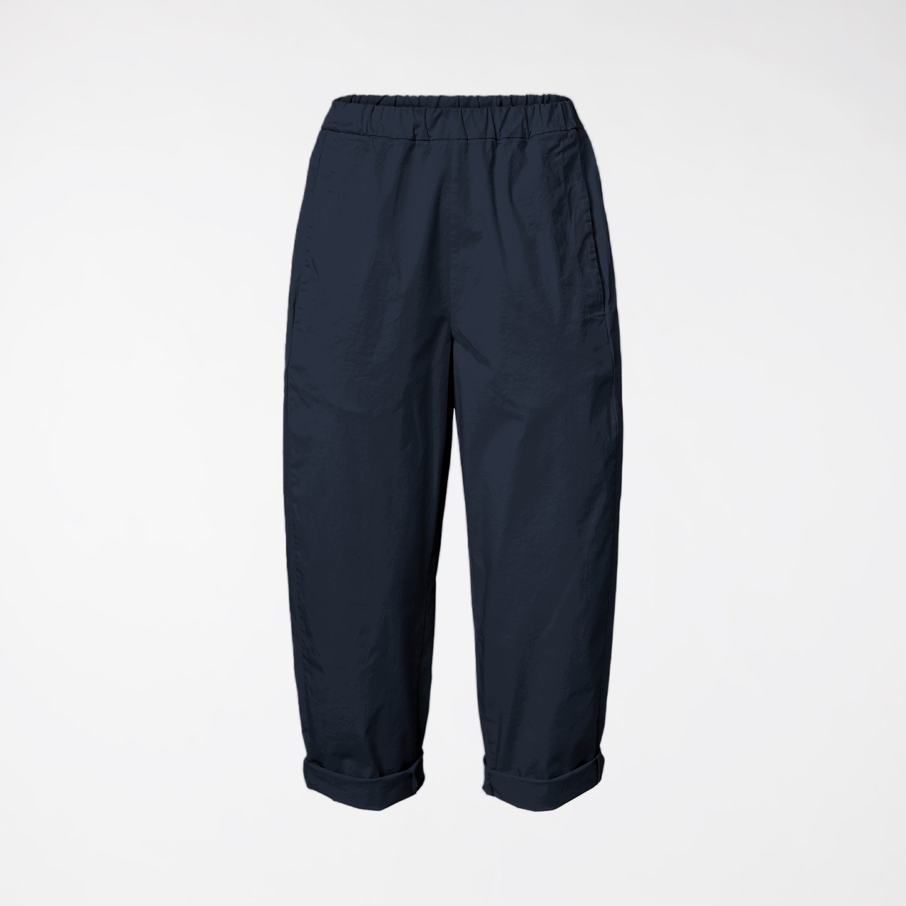 REGULAR FIT TROUSERS IN COTTON FABRIC BLUE
