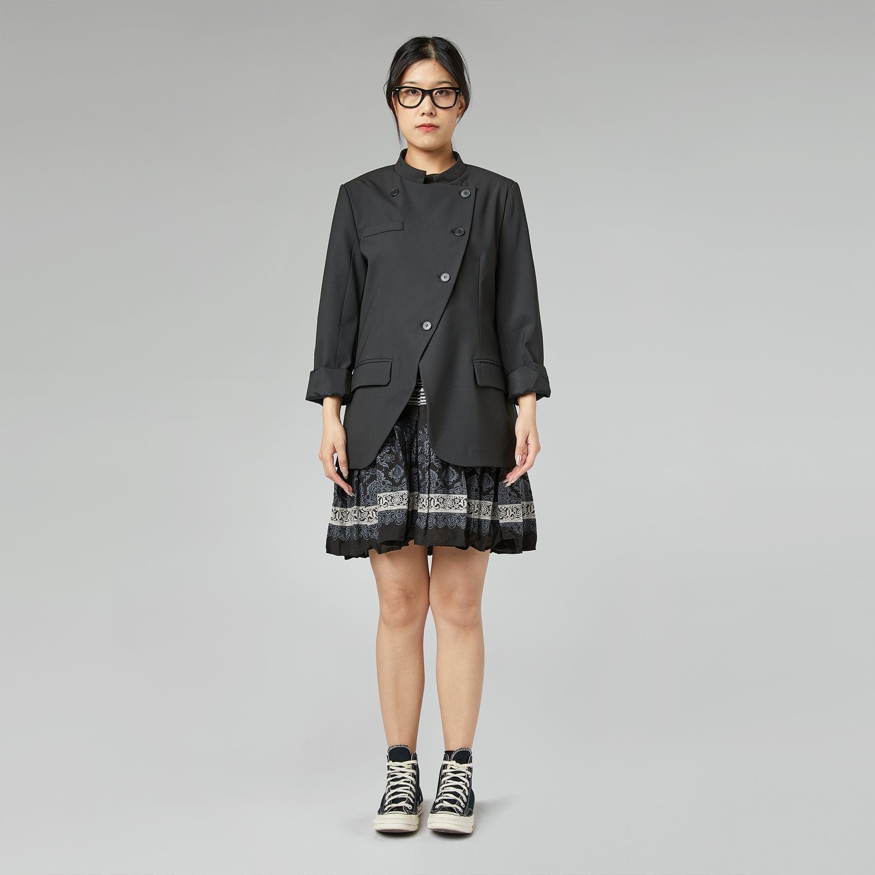 DIAGONAL CLOSING BLAZER