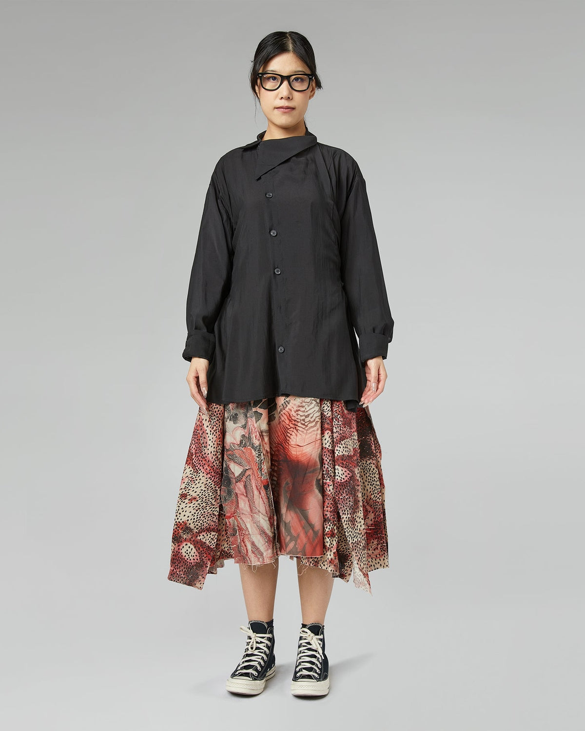 "4 SLEEVE" SHIRT NOIR