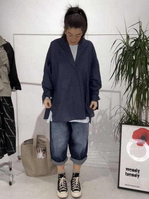 CAMICIA SEMI-TRASPARENTE SCOLLO A V BIANCA