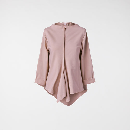 ASYMMETRIC SWEATSHIRT PINK