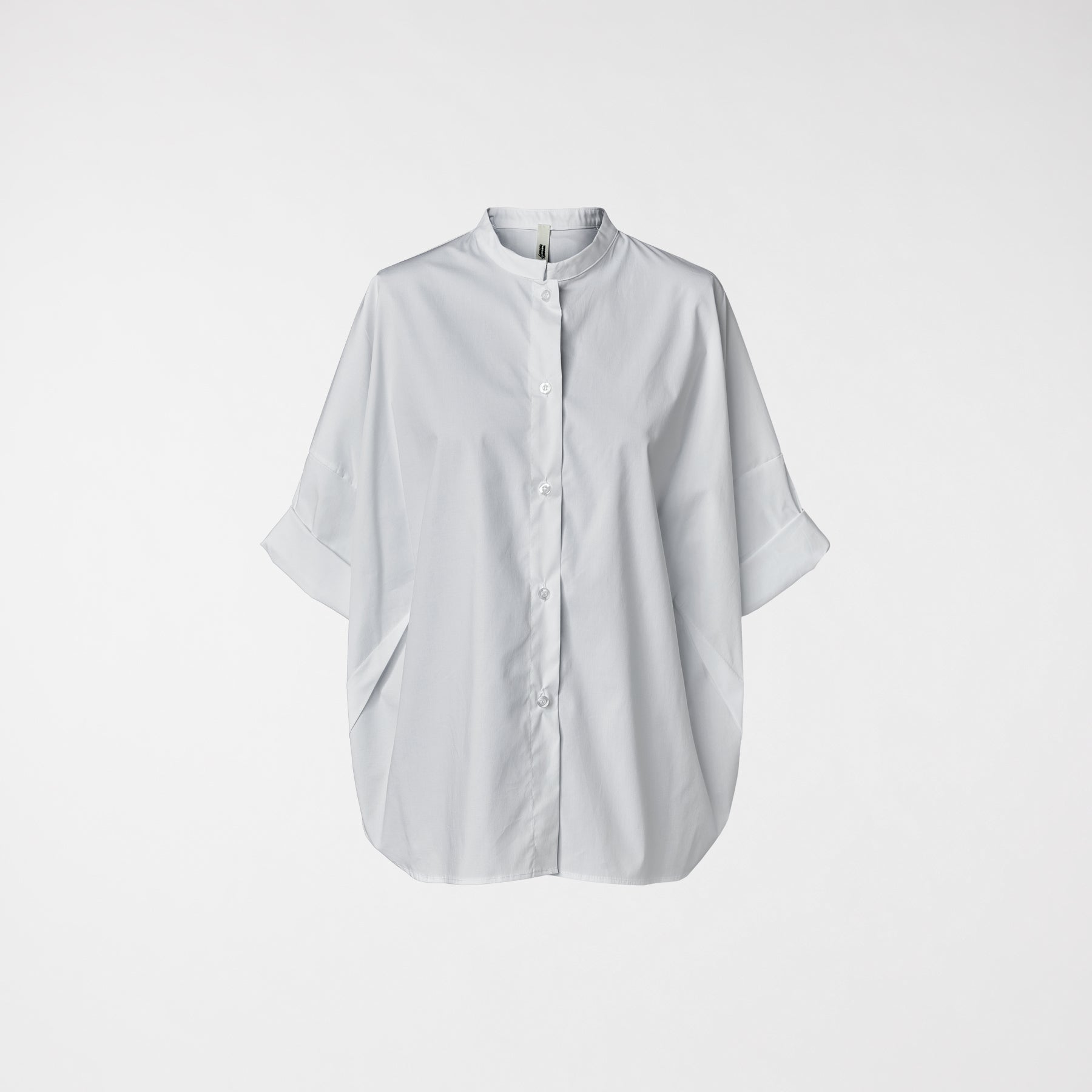 CAMICIA CON COLLO ALLA COREANA BIANCA