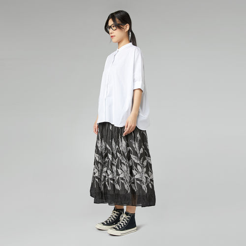 SKIRT WITH BOTANICAL PATTERN