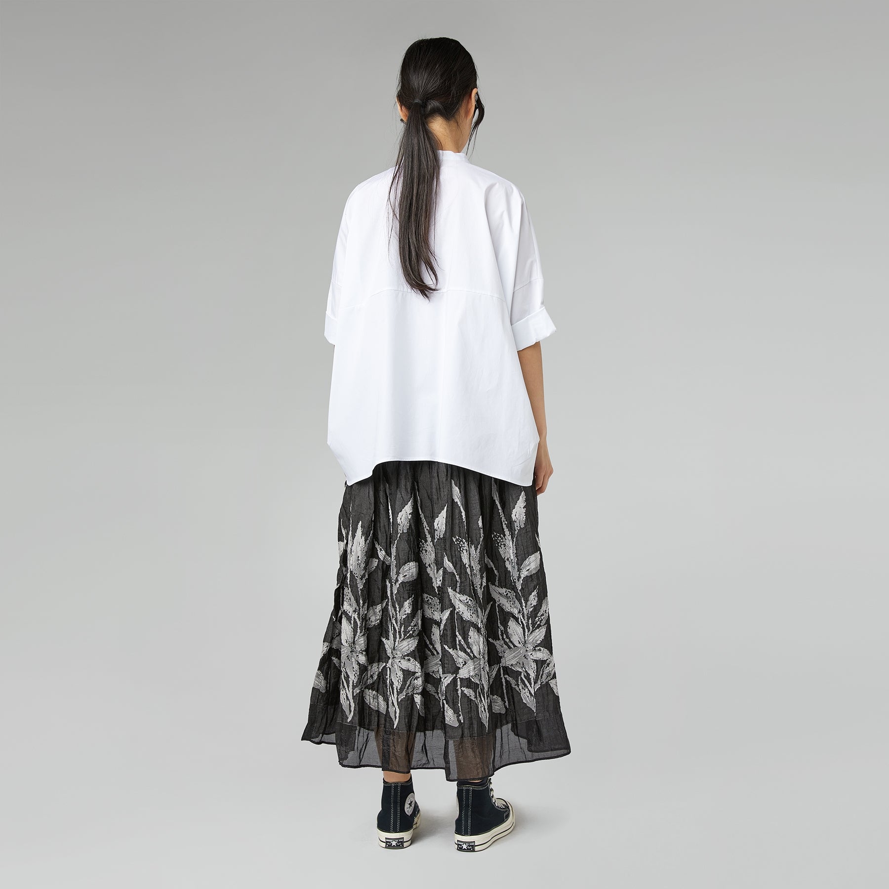 SKIRT WITH BOTANICAL PATTERN