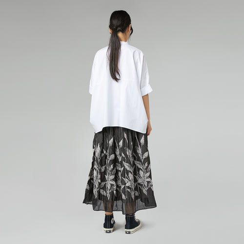 SKIRT WITH BOTANICAL PATTERN
