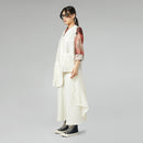 ASYMMETRIC SEE-THROUGH VEST WHITE