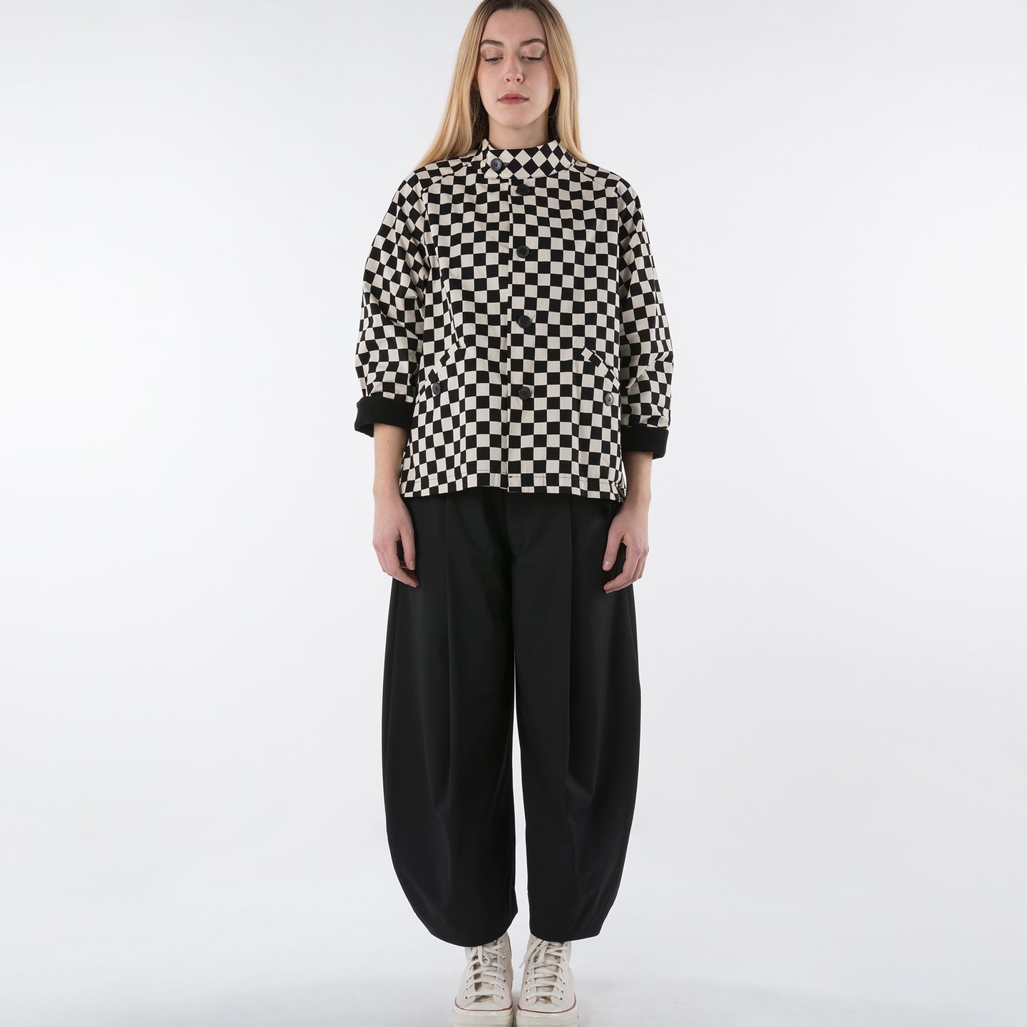 KARIERTE KOREANISCHE JACKE