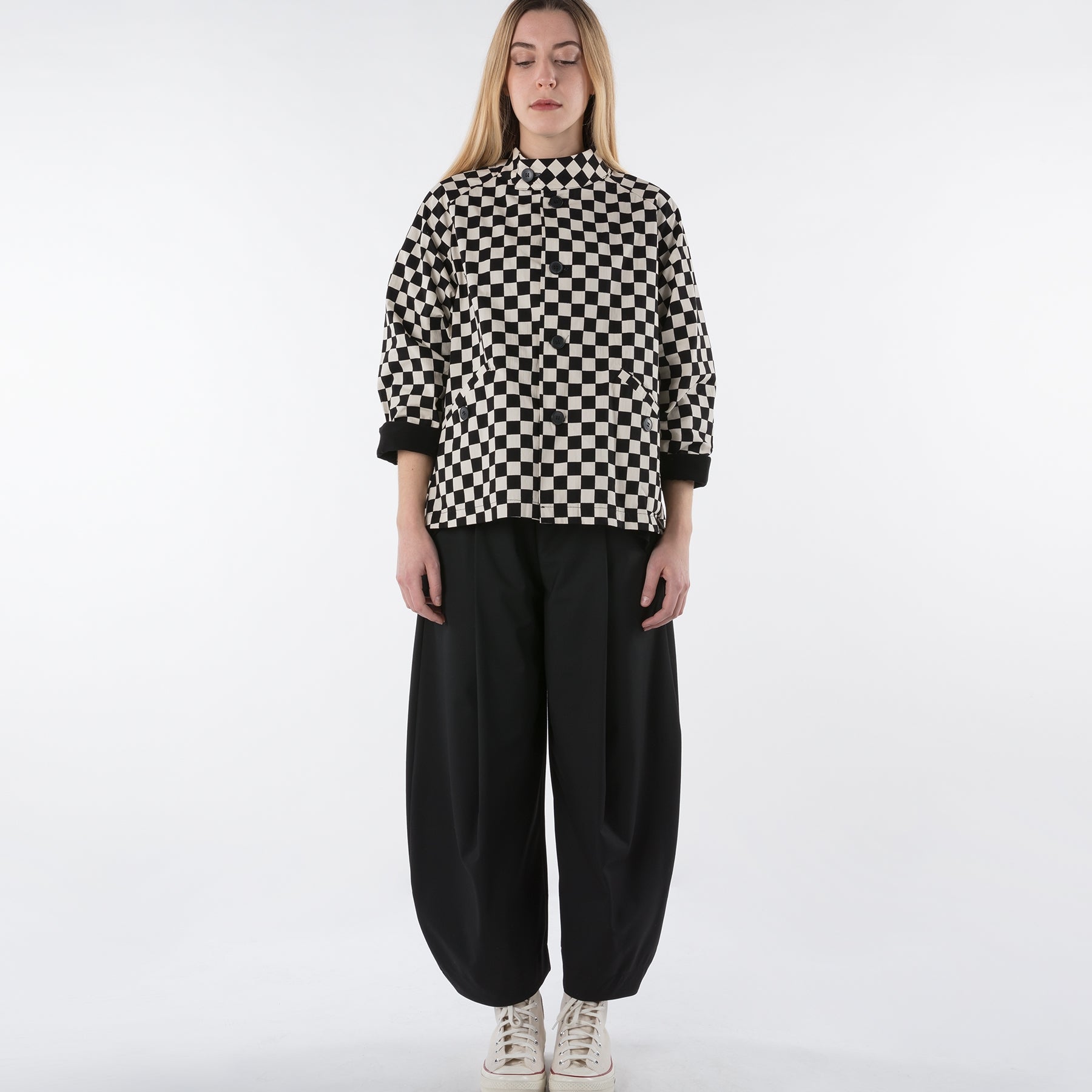 CHECKERED KOREAN JACKET