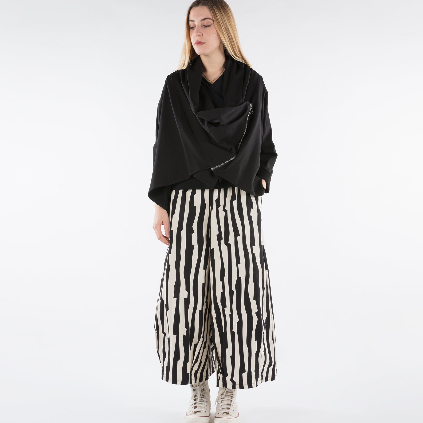 FLEECE CARDIGAN WITH SIDE ZIP