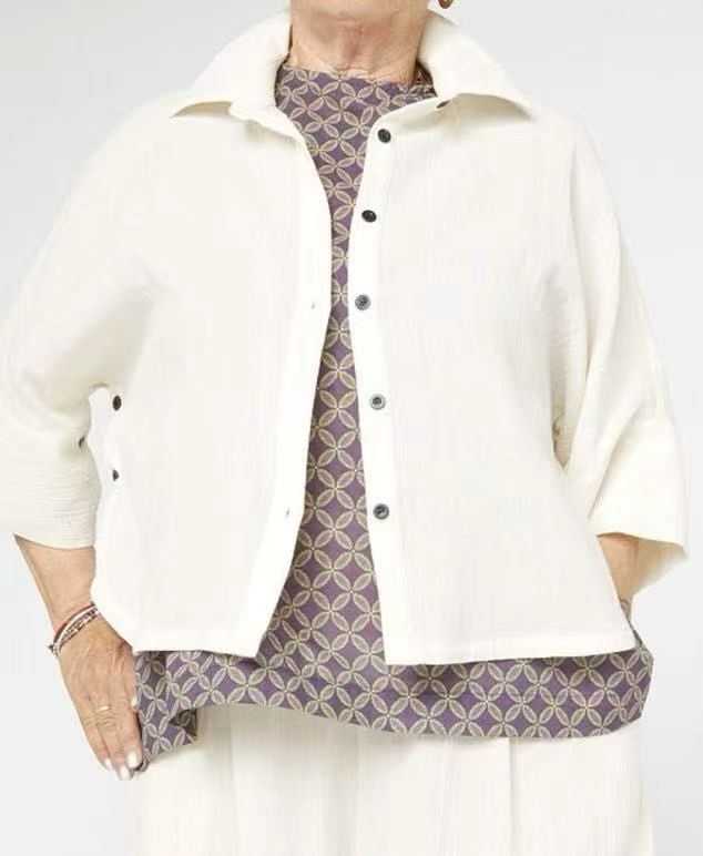 CHEMISE EN TISSU RAMIE' ET COTON