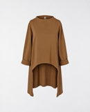 SWEATSHIRT IN STRETCH COTTON FABRIC LONGER ON THE BACK