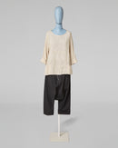 T-SHIRT IN COTTON AND VISCOSE BLEND FABRIC