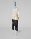 T-SHIRT IN COTTON AND VISCOSE BLEND FABRIC