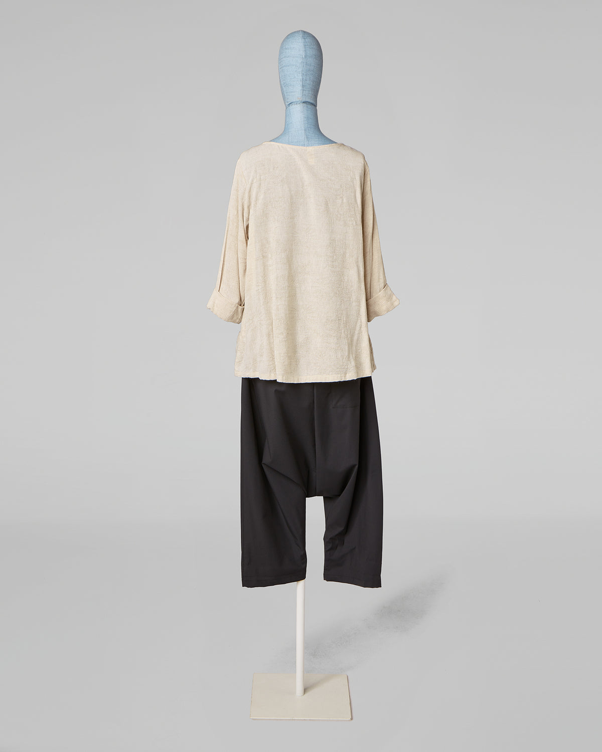 T-SHIRT IN COTTON AND VISCOSE BLEND FABRIC
