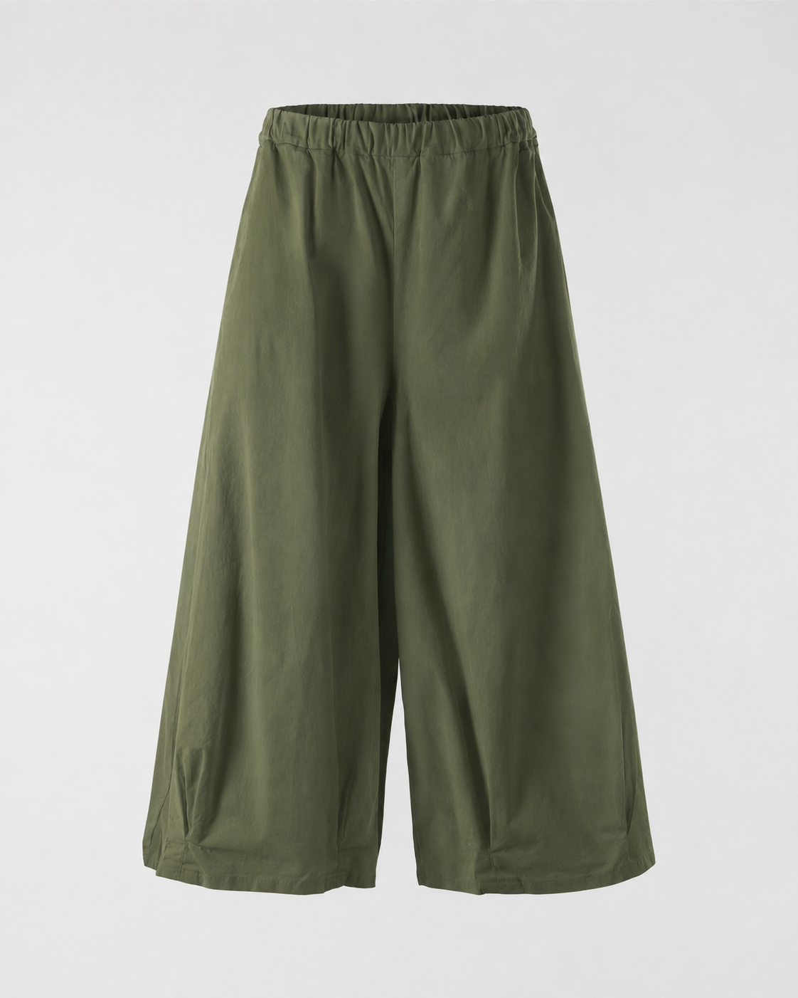 COTTON WIDE LEG TROUSERS