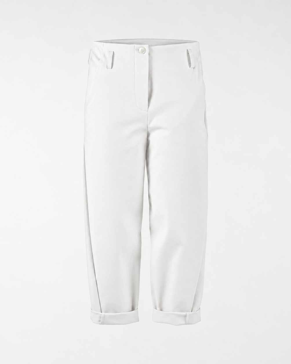 PANTS IN PUNTO MILANO FABRIC WITH BELT LOOP