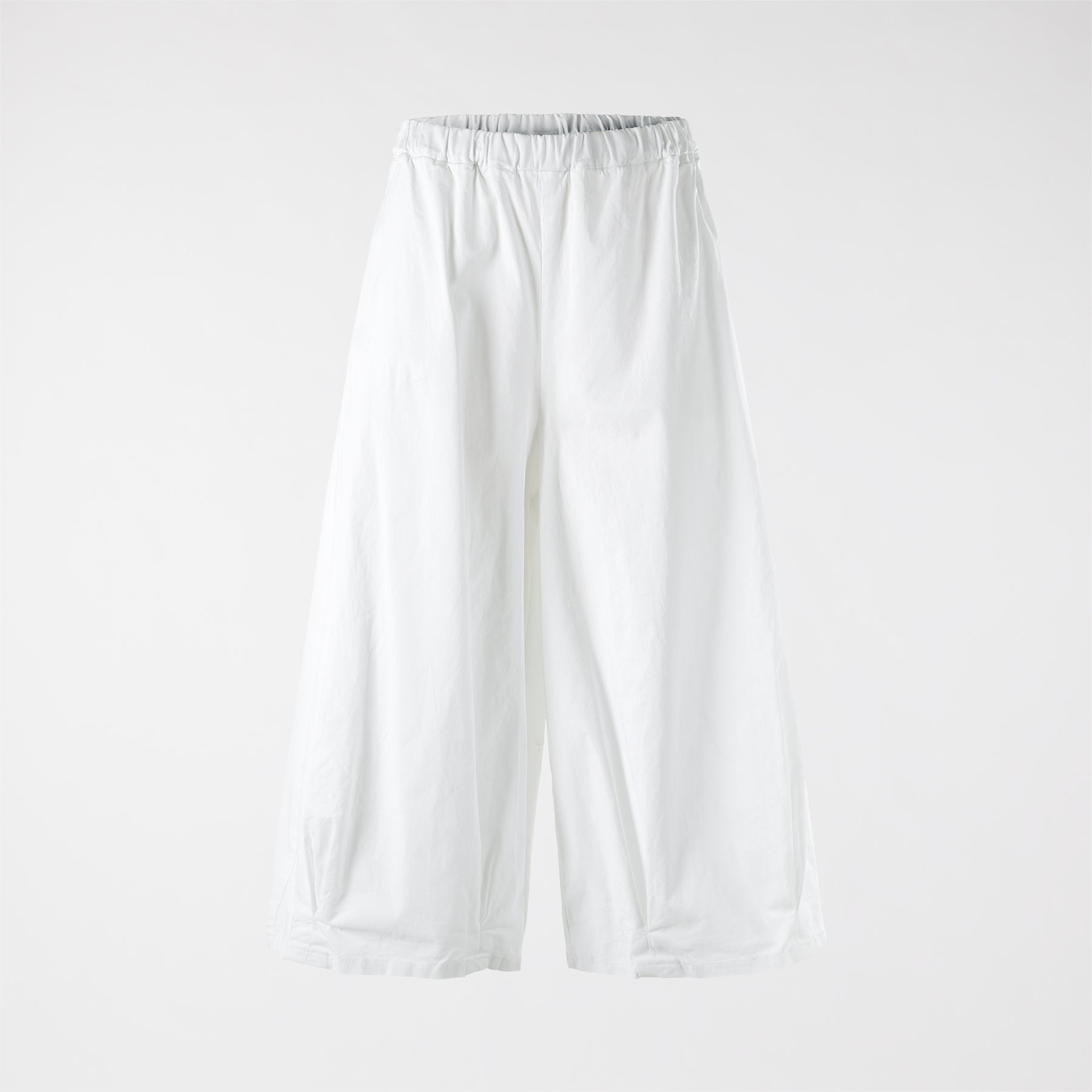 COTTON WIDE LEG TROUSERS