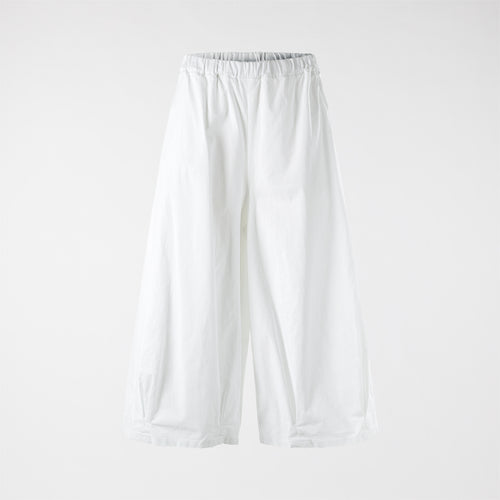 COTTON WIDE LEG TROUSERS