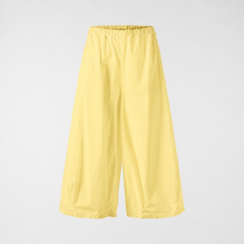 COTTON WIDE LEG TROUSERS