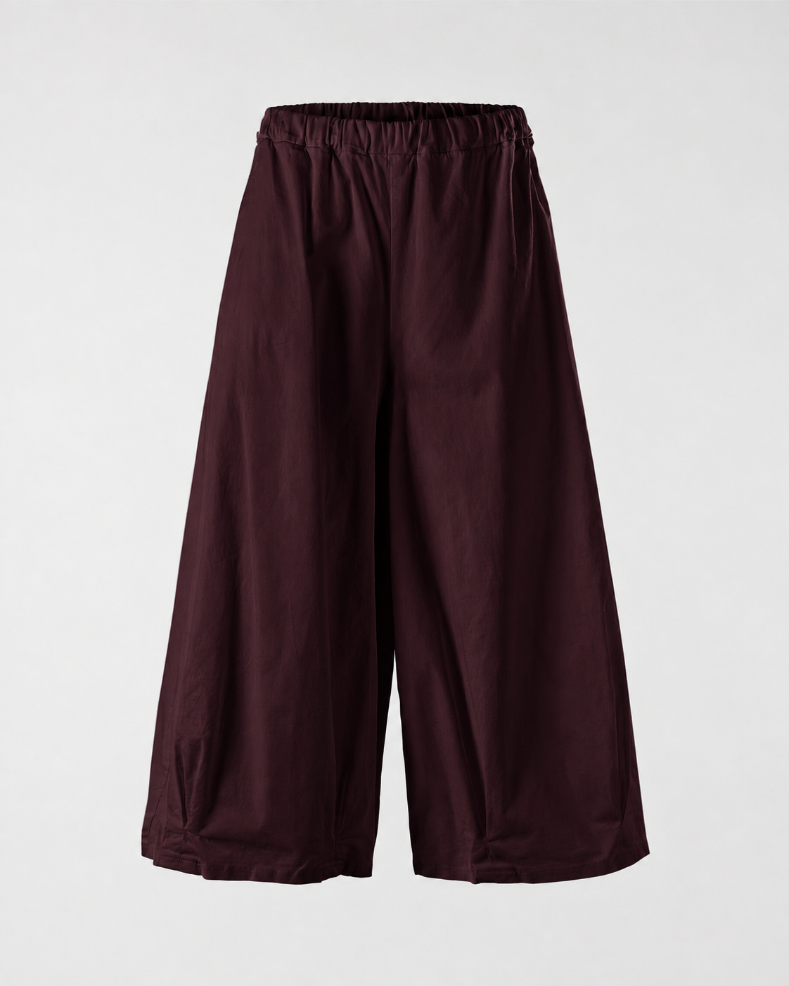COTTON WIDE LEG TROUSERS