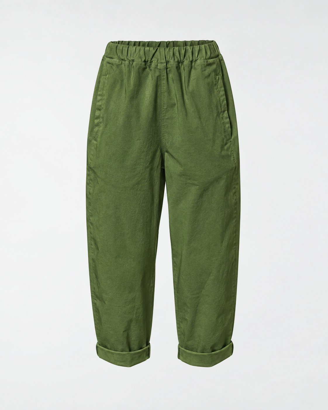 REGULAR FIT TROUSERS IN COTTON FABRIC