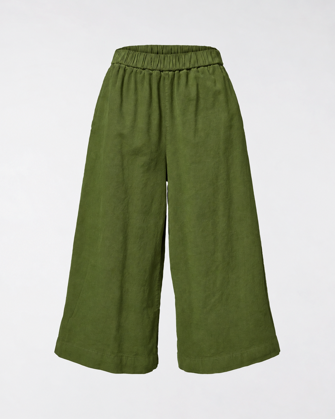 WIDE LEG VELVET TROUSERS