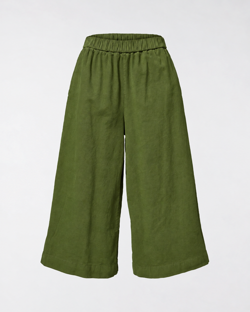 WIDE LEG VELVET TROUSERS